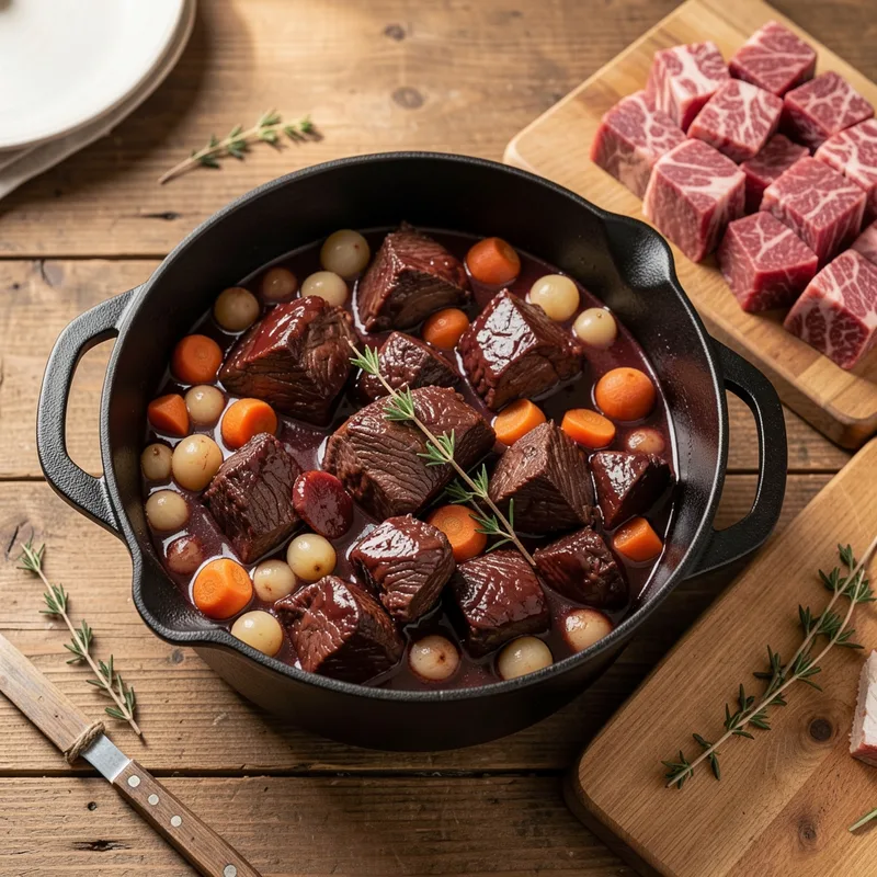 Quel morceau de bœuf pour un bourguignon fondant